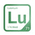 Lutetium periodic table Elemental Tile in Green