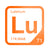 Lutetium periodic table Elemental Tile in Orange