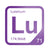 Lutetium periodic table Elemental Tile in Purple