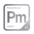 Promethium periodic table Elemental Tile in Gray