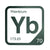 Ytterbium periodic table Elemental Tile in Forest Green