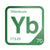 Ytterbium periodic table Elemental Tile in Green