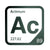 Actinium periodic table Elemental Tile in Forest Green