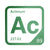 Actinium periodic table Elemental Tile in Green