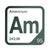 Americium periodic table Elemental Tile in Forest Green