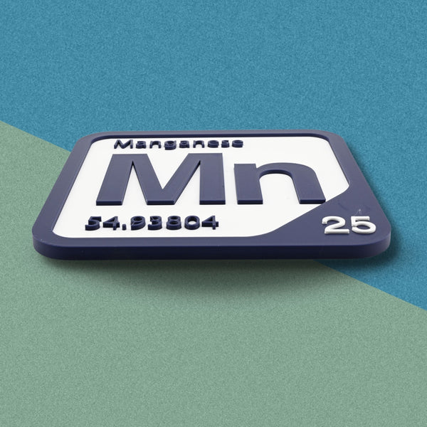 MANGANESE Periodic Table Tile – Educational Wall Art for Science Lovers, 5.6 x 5.6 Inches