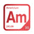 Americium periodic table Elemental Tile in Red
