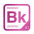 Berkelium periodic table Elemental Tile in Magenta