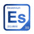 Einsteinium periodic table Elemental Tile in Blue