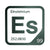 Einsteinium periodic table Elemental Tile in Forest Green