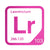 Lawrencium periodic table Elemental Tile in Magenta