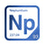 Neptunium periodic table Elemental Tile in Blue