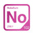 Nobelium periodic table Elemental Tile in Magenta