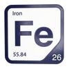 IRON Periodic Table Tile – Educational Wall Art for Science Lovers, 5.6 x 5.6 Inches