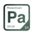 Protactinium periodic table Elemental Tile in Forest Green