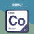 COBALT Periodic Table Tile – Educational Wall Art for Science Lovers, 5.6 x 5.6 Inches