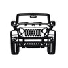 Jeep Wrangler Sculpture Front View Minimalist Line Art SUV Statue, Off-Road Vehicle Wall Decor, Adventure Lover Gift, Modern Desk Display