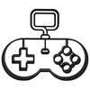 Gamer Controller Decor, Minimalist Line Art Controller, Game Controller Silhouette Home Decor, Modern Hobbies and Desk Line Art