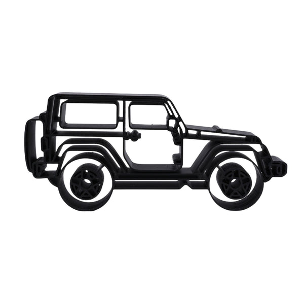 Jeep Wrangler,2 Door Side View Sculpture, Minimalist Line Art, Off-Road Vehicle Wall Decor, Adventure Lover Gift, Modern Desk Display