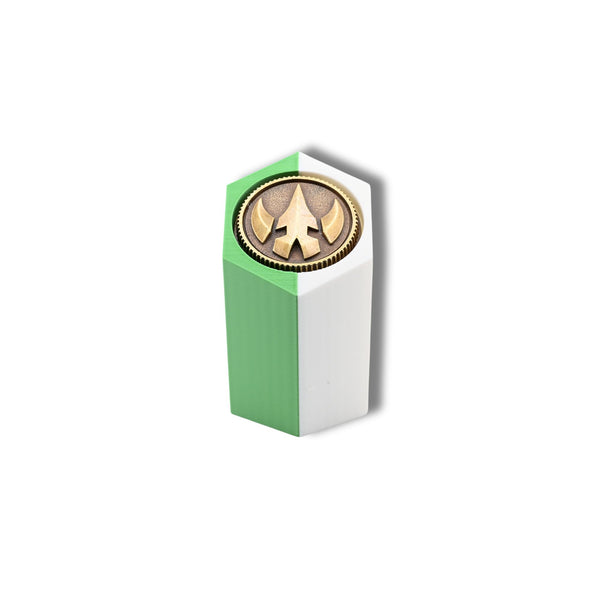 Lord Drakkon Coin Holder – Power Rangers Legacy Morpher Coin Display Stand – MMPR Shelf Display for Collectors – Coin Not Included