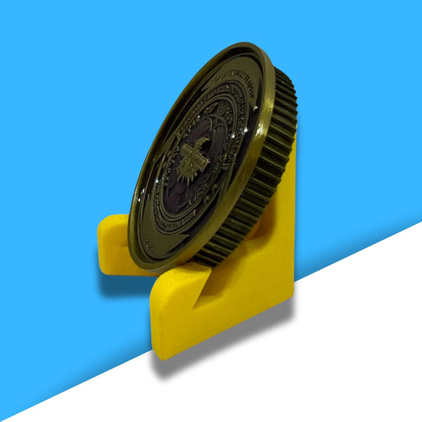 Classic Challenge Coin Holder - Elegant Military Coin Display Stand