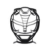 Mighty Morphin Power Ranger Helmet Sculpture, Minimalist Line Art, Power Ranger Helmet Silhouette Home Decor, Modern Hobbies and Desk Line Art Gift