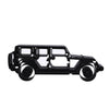 Jeep Wrangler, 4 Door Side View Sculpture, Minimalist Line Art, Off-Road Vehicle Wall Decor, Adventure Lover Gift, Modern Desk Display
