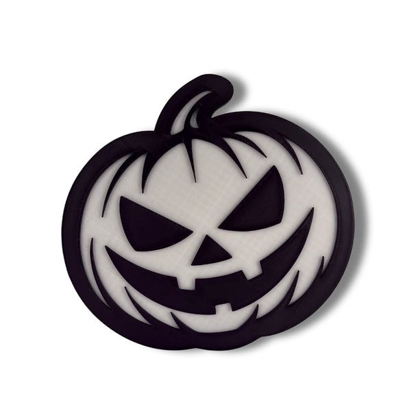 Glow In The Dark Jack O’ Lantern Halloween Decor – Spooky Glow-in-the-Dark Pumpkin Sign for Home, Office & Holiday Display