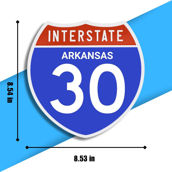 Interstate 30 Road Sign Replica – Personalized Travel Sign | Home & Office Wall Decor (8.54” x 8.53”)77