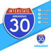 Interstate 30 Road Sign Replica – Personalized Travel Sign | Home & Office Wall Decor (8.54” x 8.53”)77