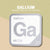 GALLIUM Periodic Table Tile – Educational Wall Art for Science Lovers, 5.6 x 5.6 Inches