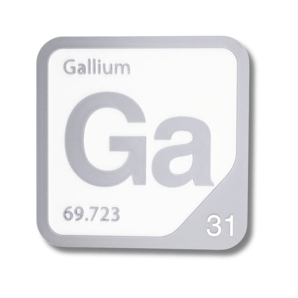 GALLIUM Periodic Table Tile – Educational Wall Art for Science Lovers, 5.6 x 5.6 Inches