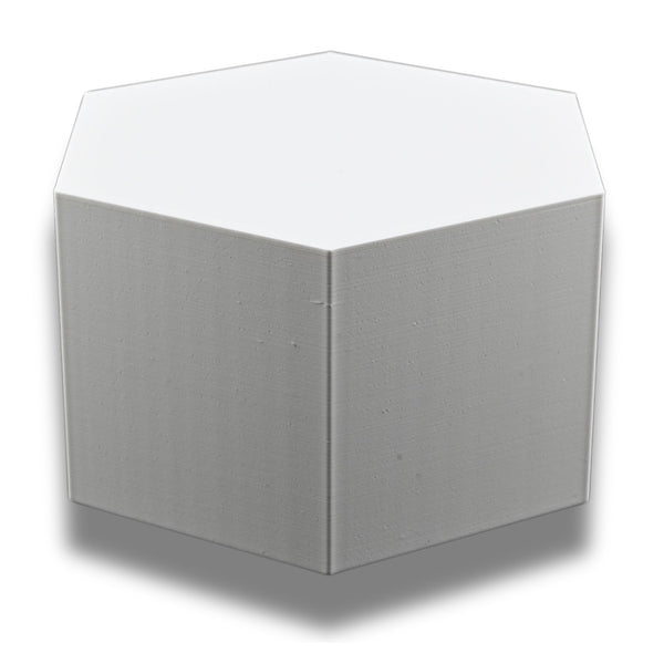 Large Octagon Action Figure Stands – Durable Display Set in Matte White or Black, Individual Heights or Full Set Available