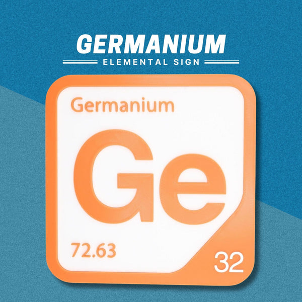 GERMANIUM Periodic Table Tile – Educational Wall Art for Science Lovers, 5.6 x 5.6 Inches