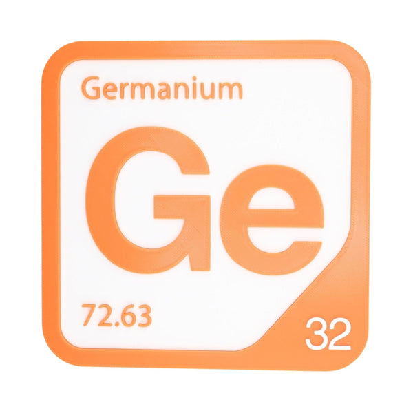 GERMANIUM Periodic Table Tile – Educational Wall Art for Science Lovers, 5.6 x 5.6 Inches