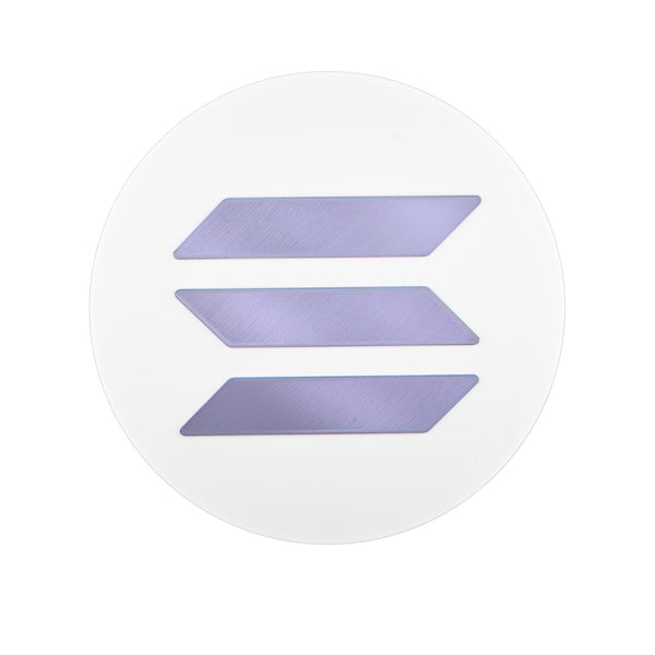 SOL Solana Wall Sign - Cryptocurrency Decor, Modern Solana Logo Wall Art, Perfect Gift for Crypto Enthusiasts