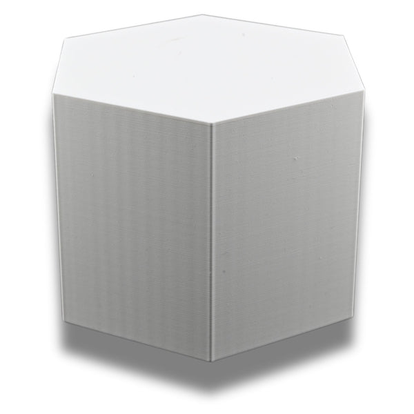 Large Octagon Action Figure Stands – Durable Display Set in Matte White or Black, Individual Heights or Full Set Available