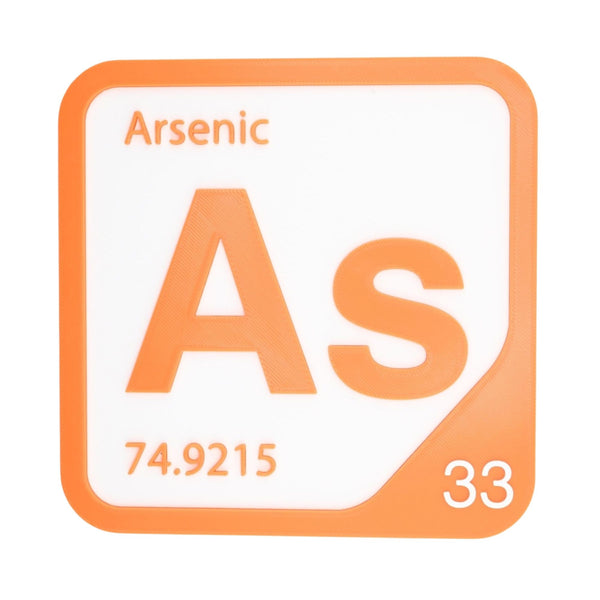 ARSENIC Periodic Table Tile – Educational Wall Art for Science Lovers, 5.6 x 5.6 Inches