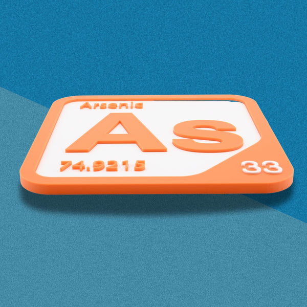 ARSENIC Periodic Table Tile – Educational Wall Art for Science Lovers, 5.6 x 5.6 Inches