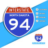 Interstate 94 Road Sign Replica – Personalized Travel Sign | Home & Office Wall Decor (8.54” x 8.53”)