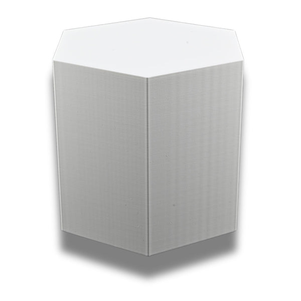 Large Octagon Action Figure Stands – Durable Display Set in Matte White or Black, Individual Heights or Full Set Available