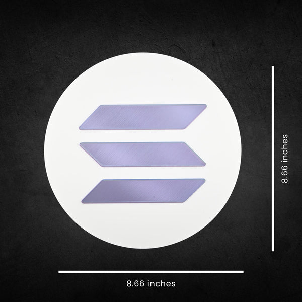 SOL Solana Wall Sign - Cryptocurrency Decor, Modern Solana Logo Wall Art, Perfect Gift for Crypto Enthusiasts