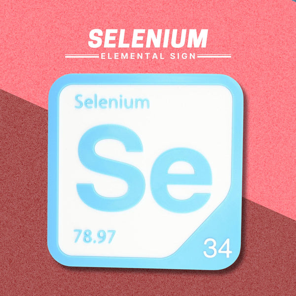 SELENIUM Periodic Table Tile – Educational Wall Art for Science Lovers, 5.6 x 5.6 Inches