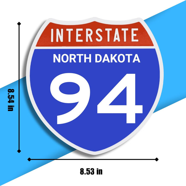 Interstate 94 Road Sign Replica – Personalized Travel Sign | Home & Office Wall Decor (8.54” x 8.53”)