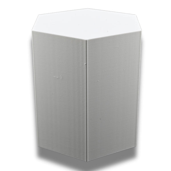 Large Octagon Action Figure Stands – Durable Display Set in Matte White or Black, Individual Heights or Full Set Available