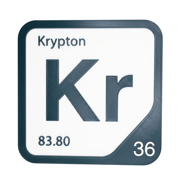 KRYPTON Periodic Table Tile – Educational Wall Art for Science Lovers, 5.6 x 5.6 Inches