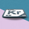 KRYPTON Periodic Table Tile – Educational Wall Art for Science Lovers, 5.6 x 5.6 Inches
