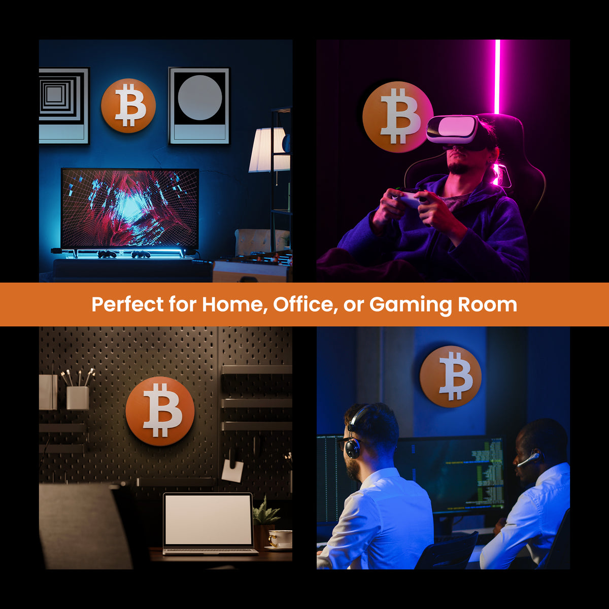 Btc Bitcoin Wall Sign — extra 5