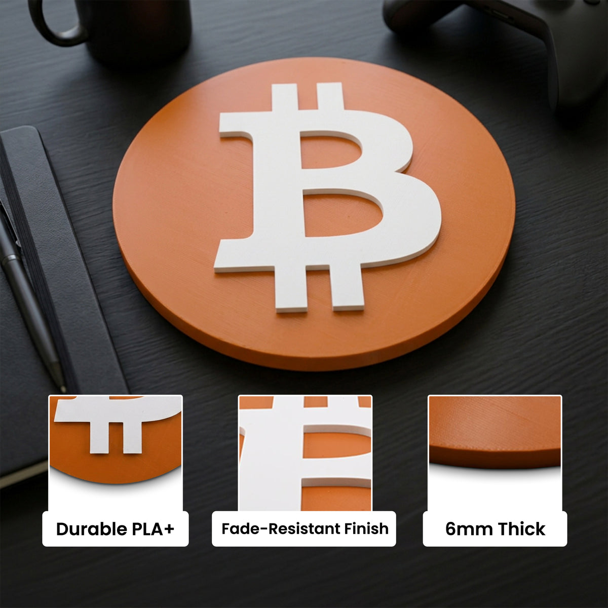 Btc Bitcoin Wall Sign — extra 4