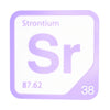 STRONTIUM Periodic Table Tile – Educational Wall Art for Science Lovers, 5.6 x 5.6 Inches